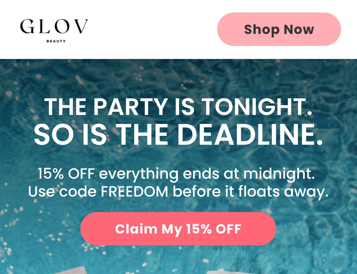 THE PARTY IS TONIGHT. SO IS THE DEADLINE.