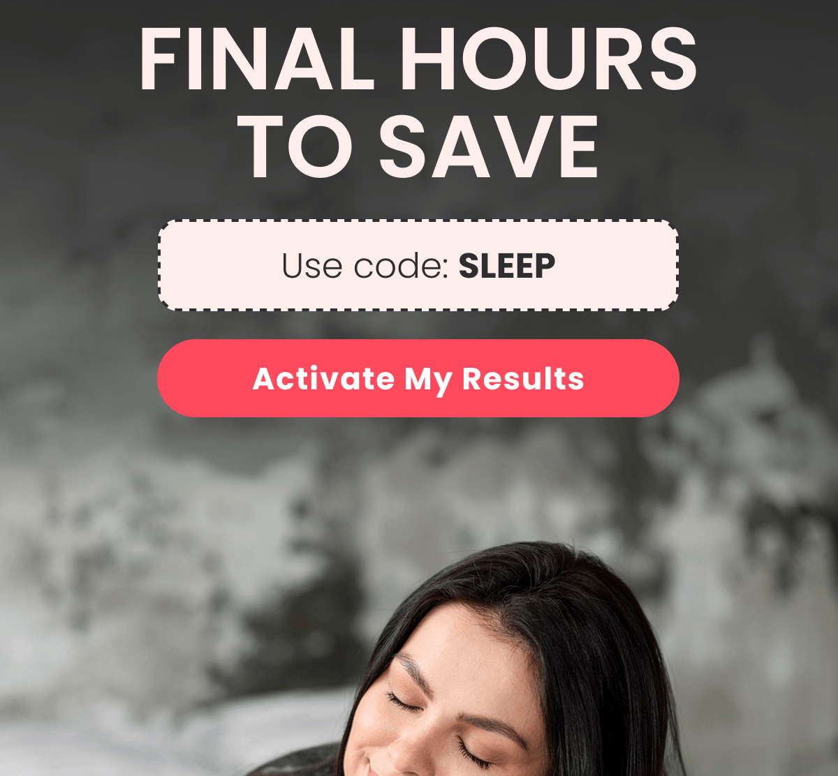 The vicious circle of hairloss  even less sleep And the cycle repeats.