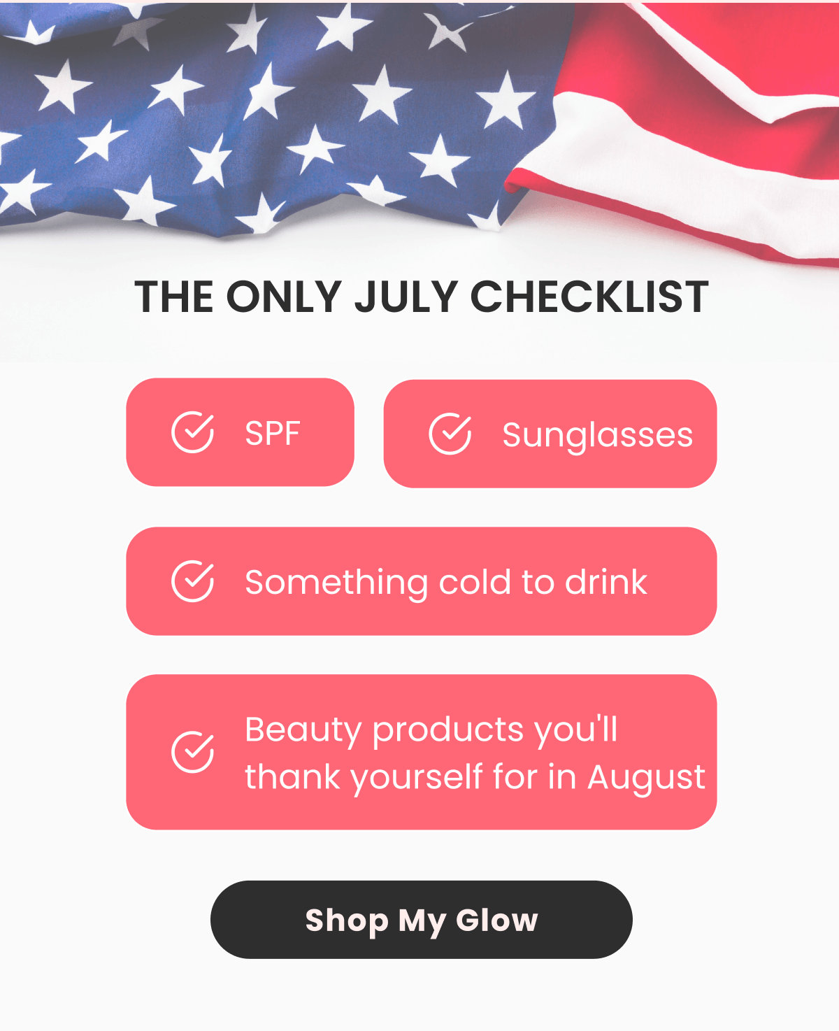 THE ONLY JULY CHECKLIST
