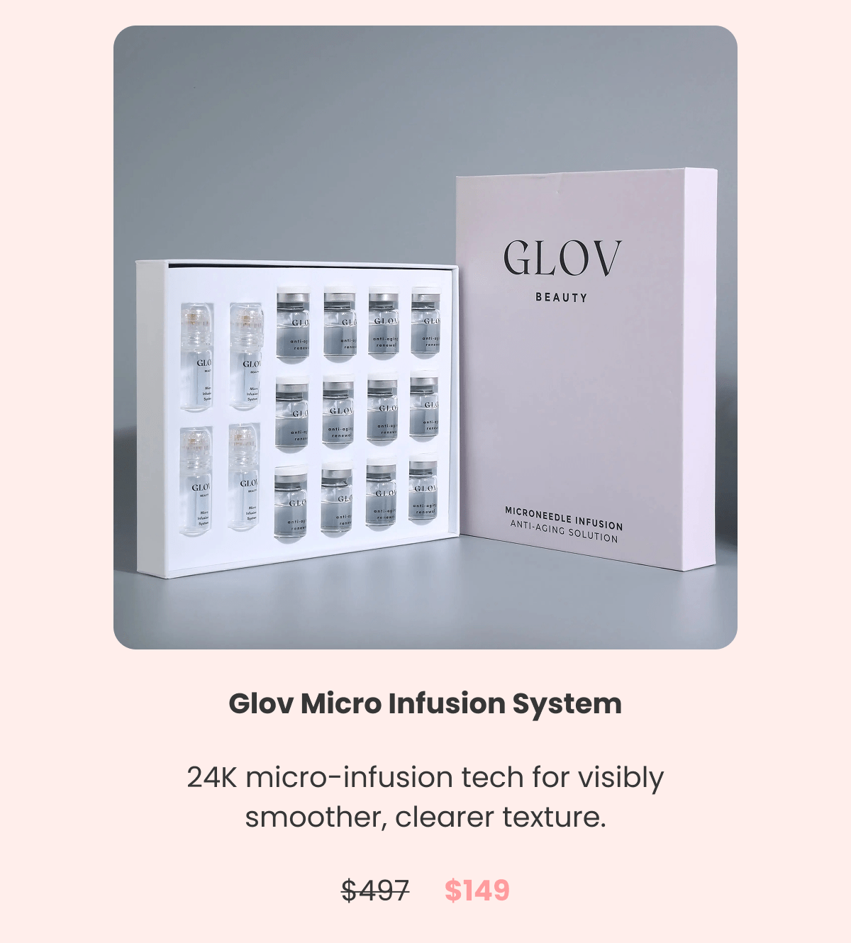 Micro Infusion System 24K micro-infusion tech for visibly smoother, clearer texture.