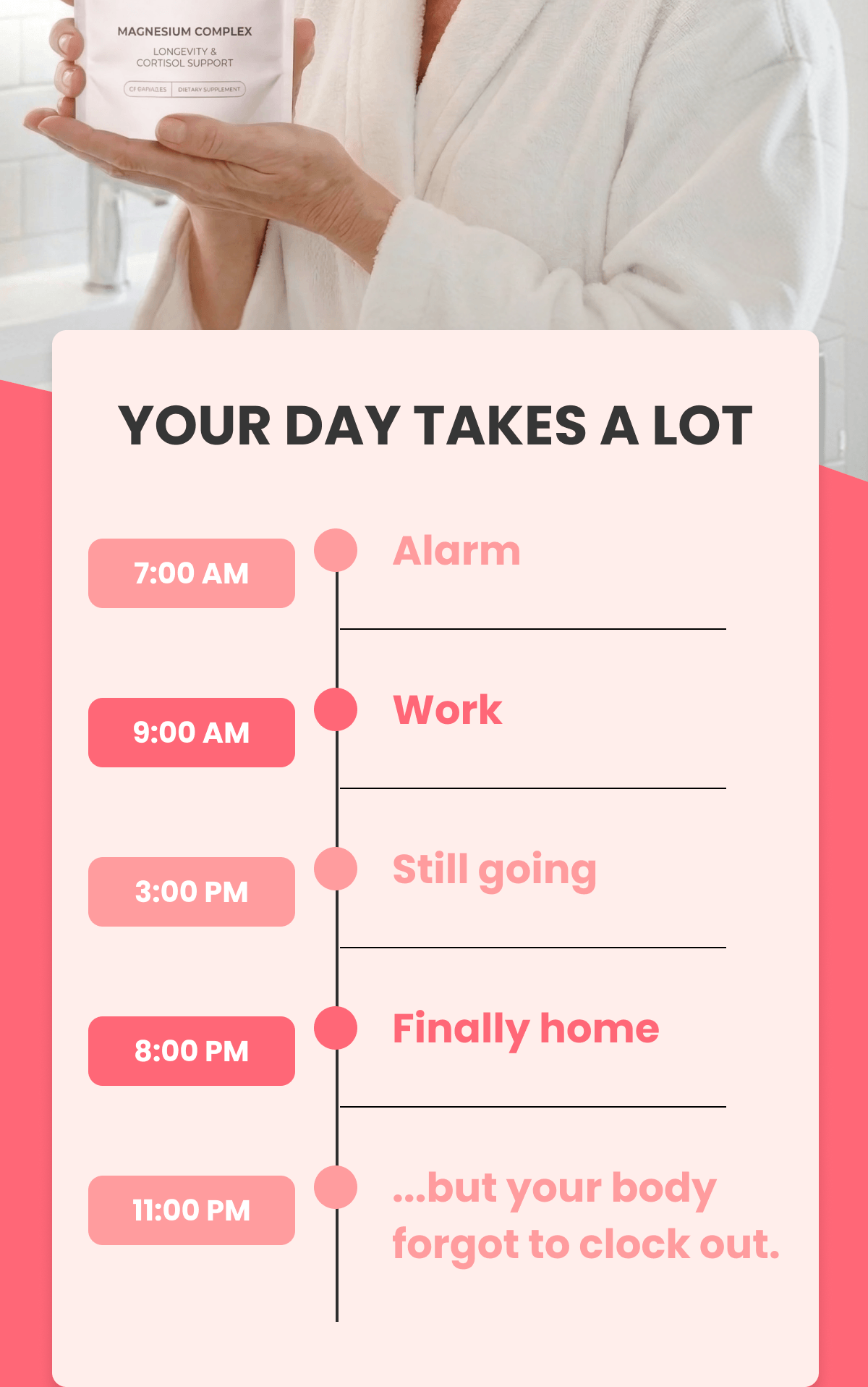 YOUR DAY TAKES A LOT
