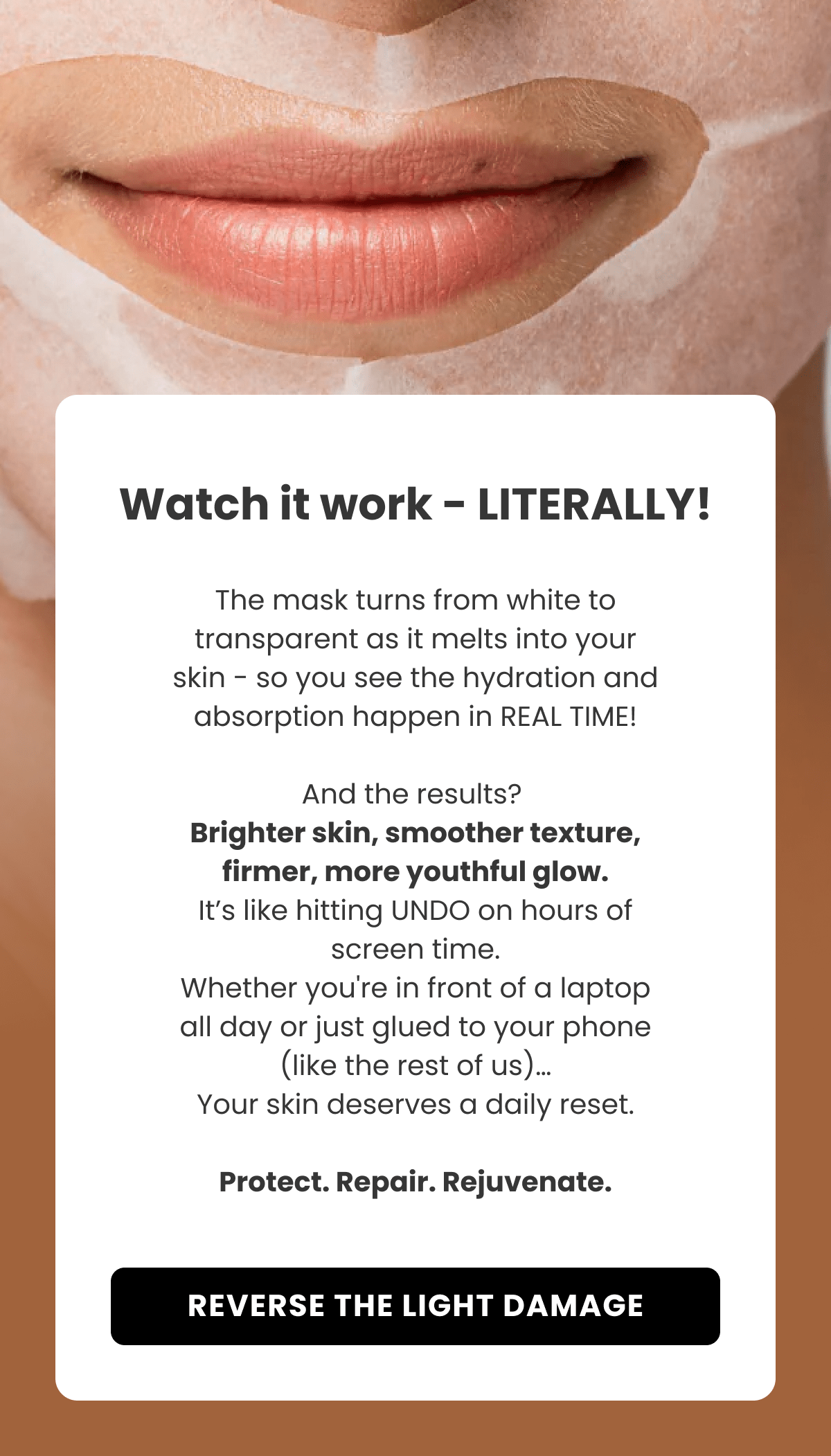 Hydrolyzed Collagen - Firms, smooths, and boosts skin elasticity Sodium Hyaluronate - Deep hydration that plumps from within Niacinamide - Brightens and strengthens your skin's barrier