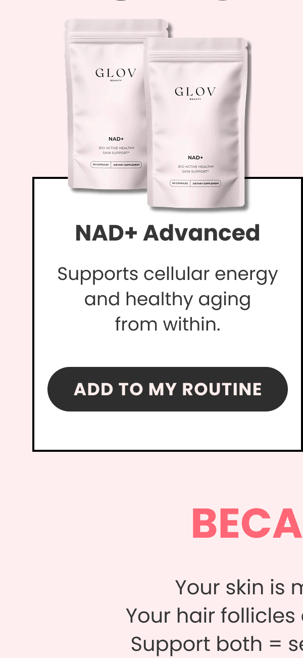 NAD+ Advanced Supports cellular energy and healthy aging from within.