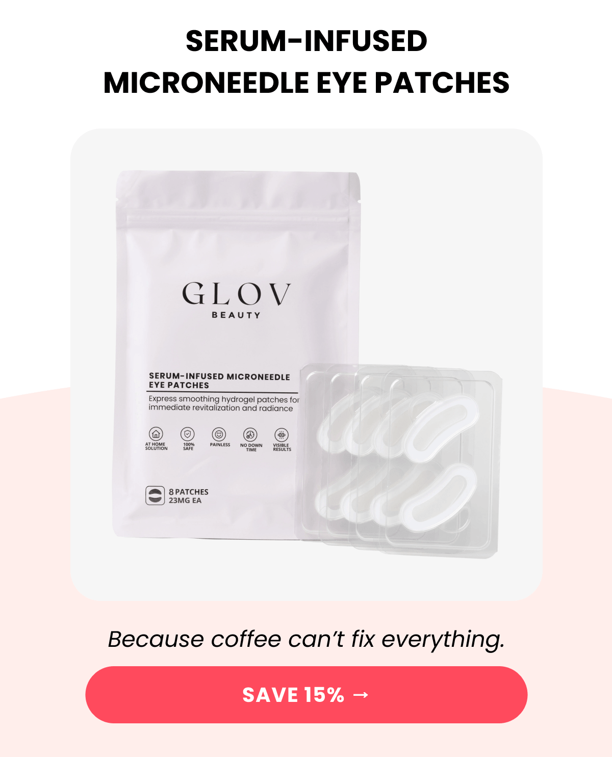 SERUM-INFUSED MICRONEEDLE EYE PATCHES