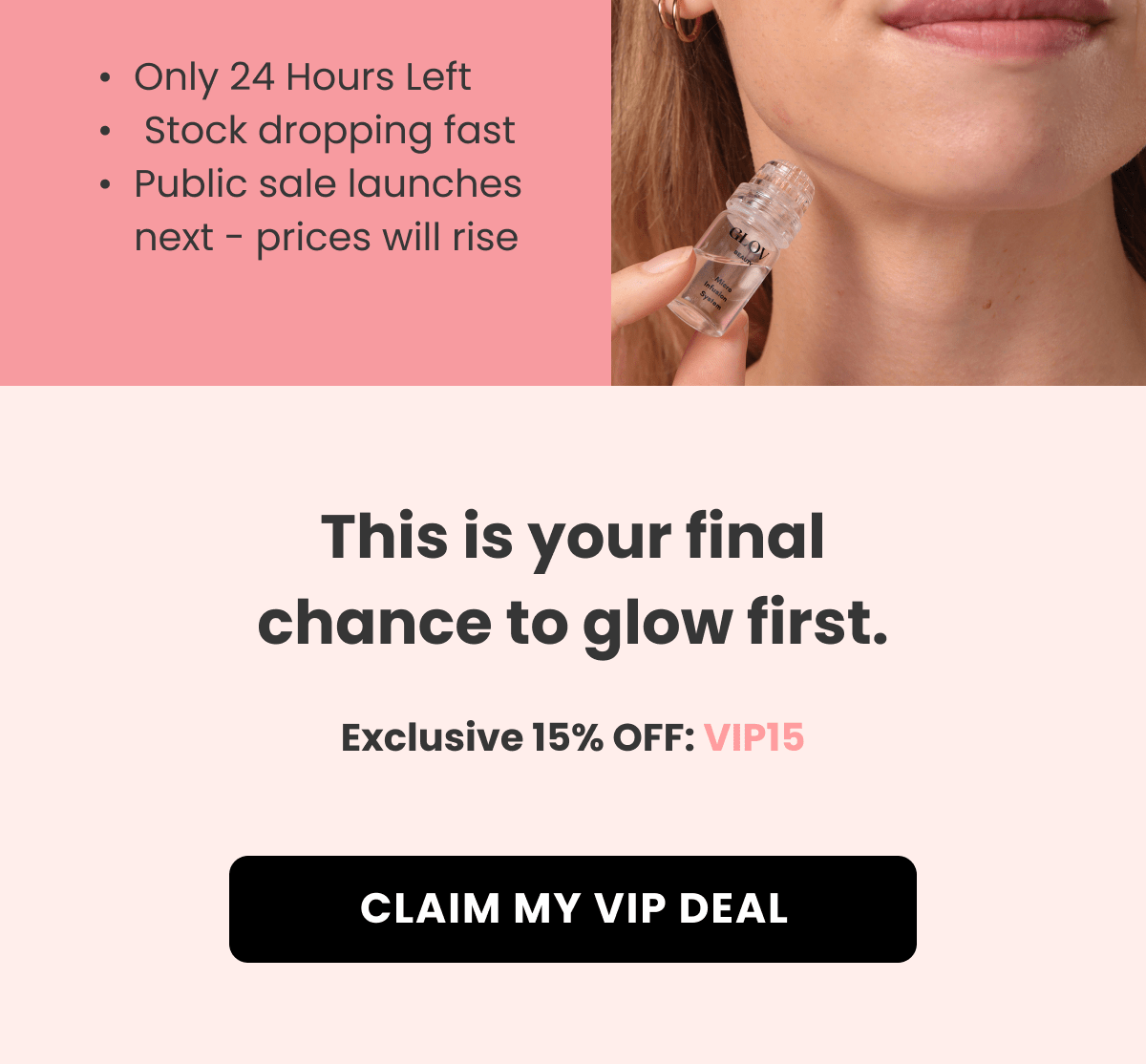 Black Friday VIP List Launch The biggest of the year is almost here!  And this time, the best deals won't go public.  We're giving our VIPs first access to the lowest prices on every GLOV favorite. Only 100 slots are open. After that, doors close.