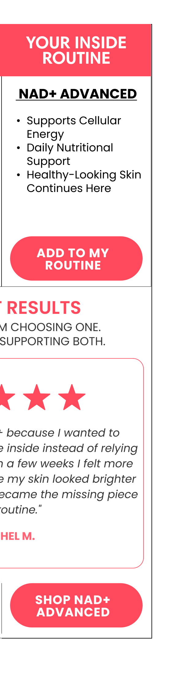 YOUR inside ROUTINE  NAD+ Advanced