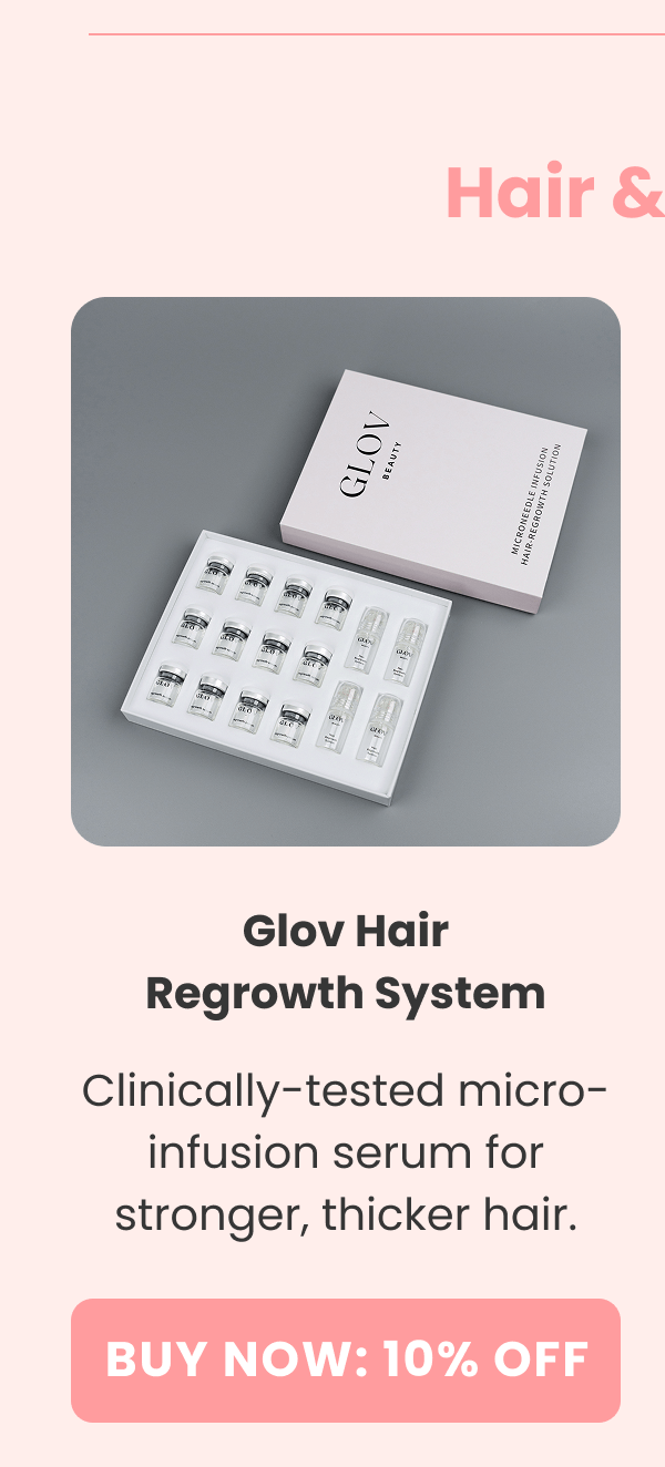 Hair Regrowth System Power up your strands with peptides + growth support.