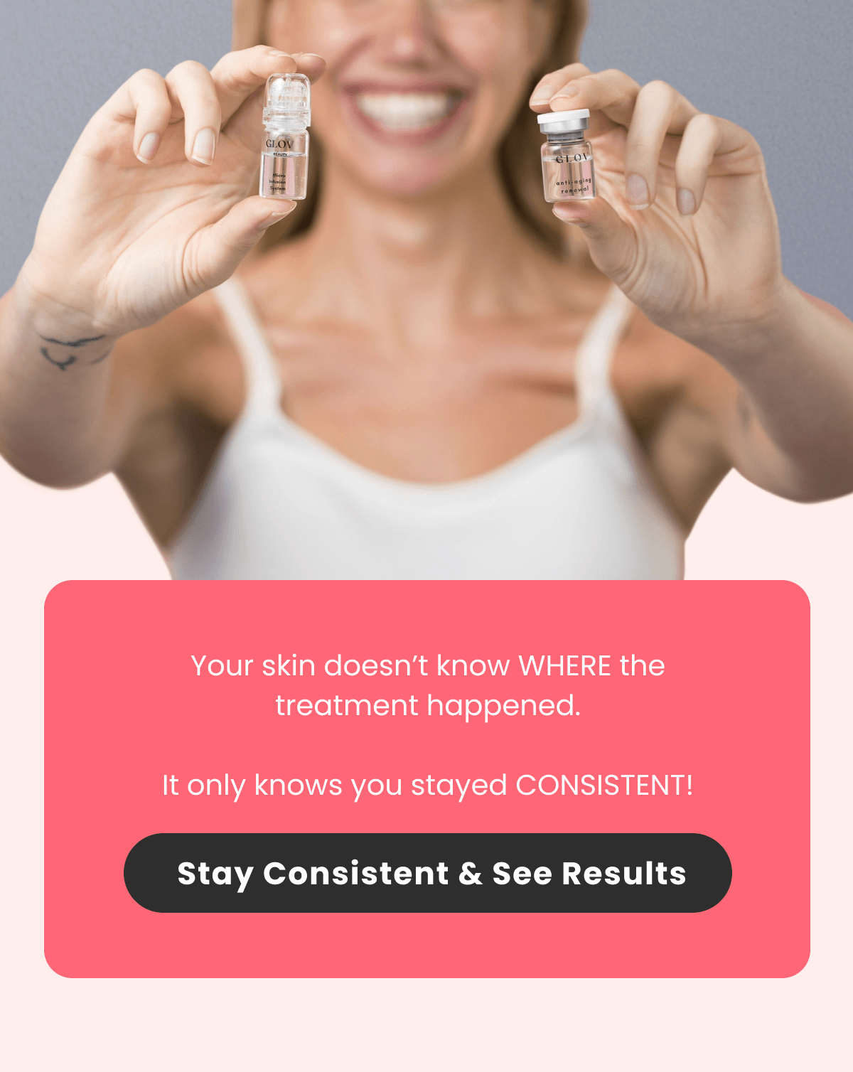 Your skin doesn’t know WHERE the treatment happened.