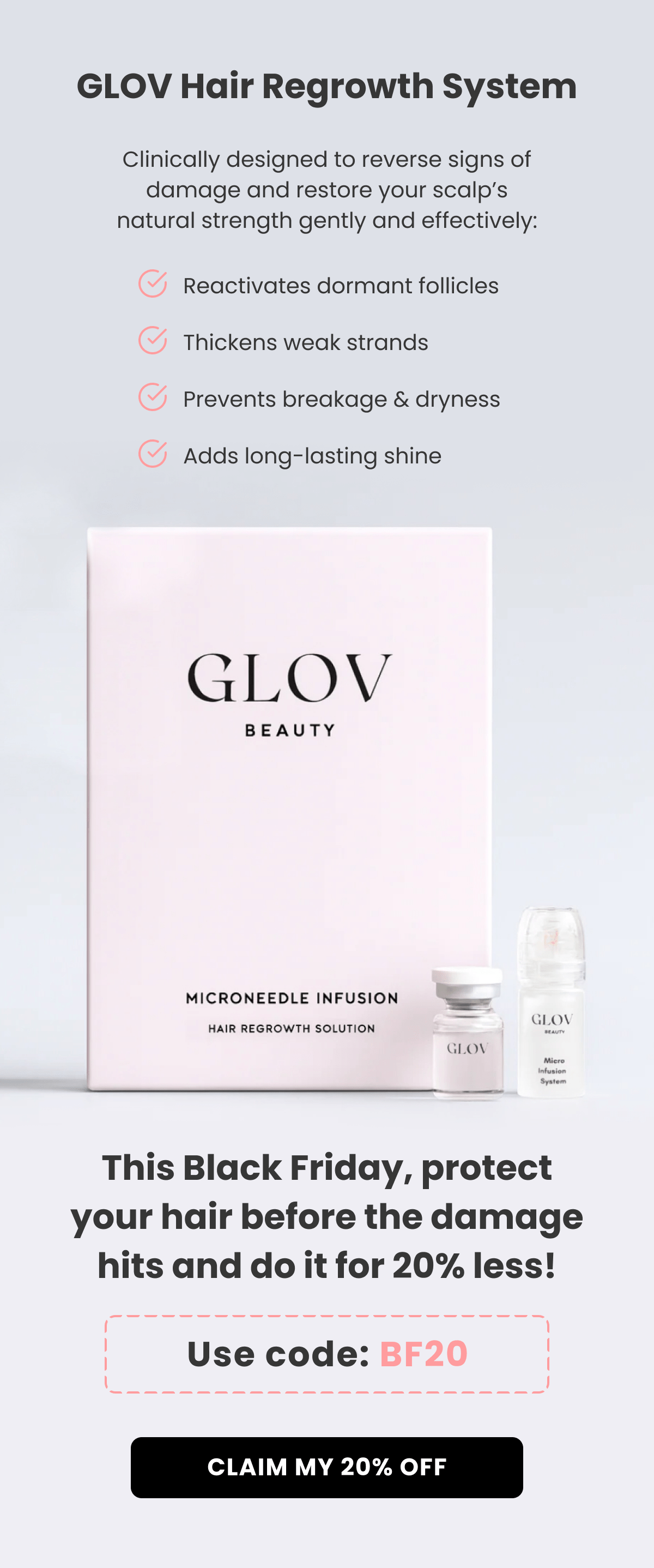 Black Friday VIP List Launch The biggest of the year is almost here!  And this time, the best deals won't go public.  We're giving our VIPs first access to the lowest prices on every GLOV favorite. Only 100 slots are open. After that, doors close.