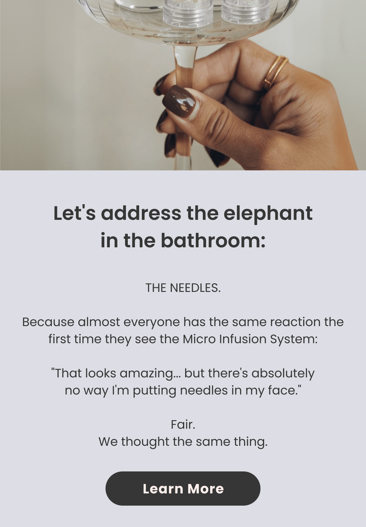 Let's address the elephant in the bathroom: