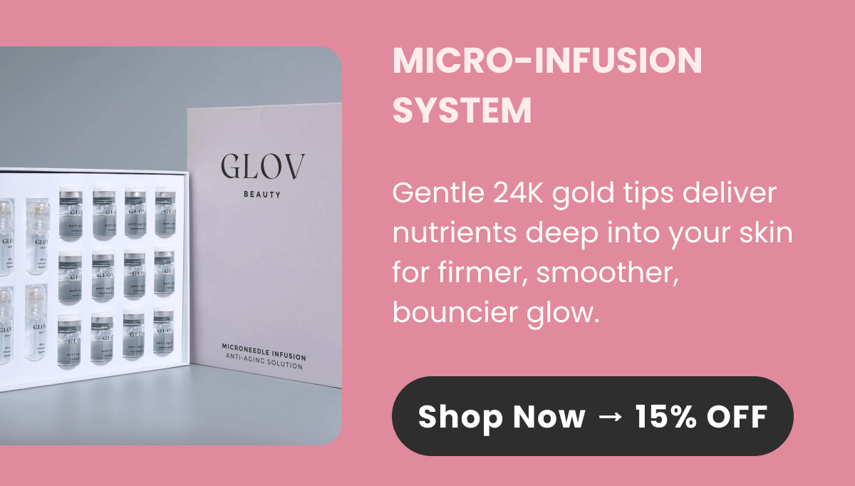 MICRO-INFUSION SYSTEM  Gentle 24K gold tips deliver nutrients deep into your skin for firmer, smoother, bouncier glow.