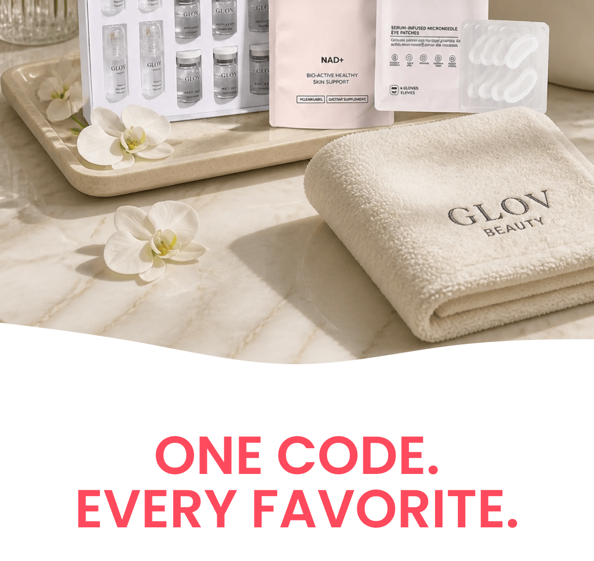 ONE CODE. EVERY FAVORITE.