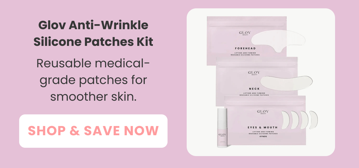 Anti-Wrinkle Silicone Patches Kit Reusable medical-grade patches for smoother skin.