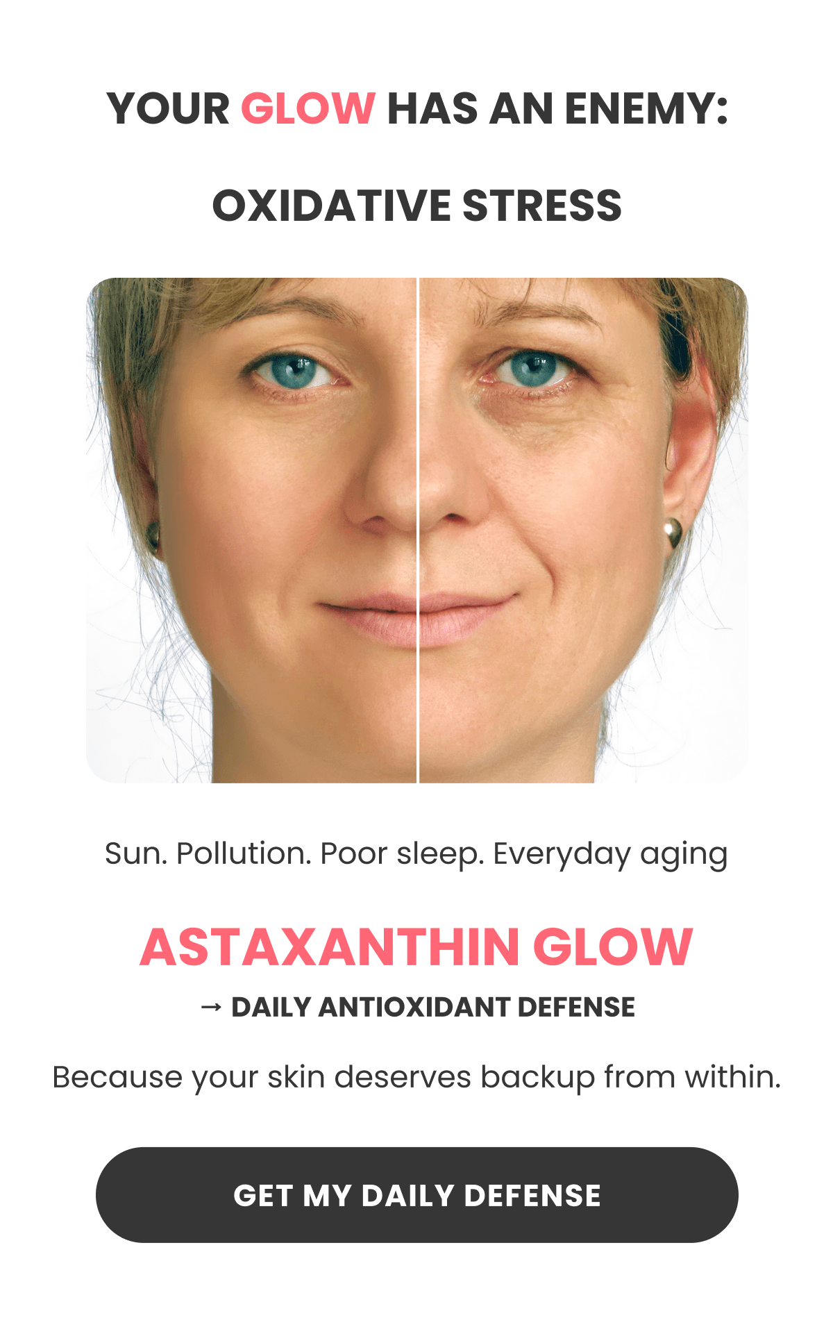 YOUR GLOW HAS AN ENEMY: OXIDATIVE STRESS
