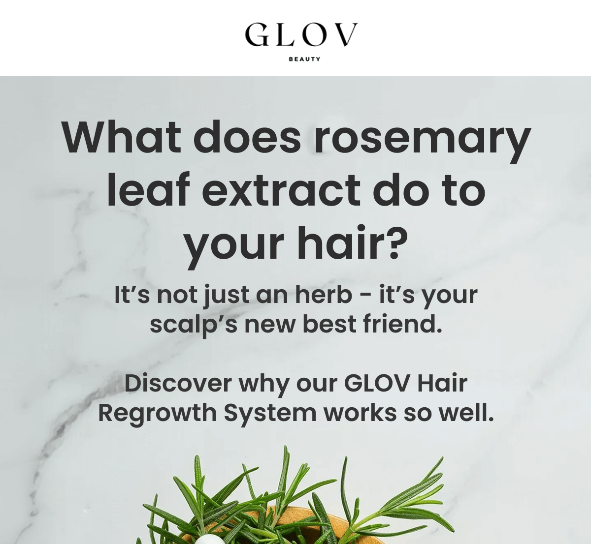 What does rosemary leaf extract do to your hair?