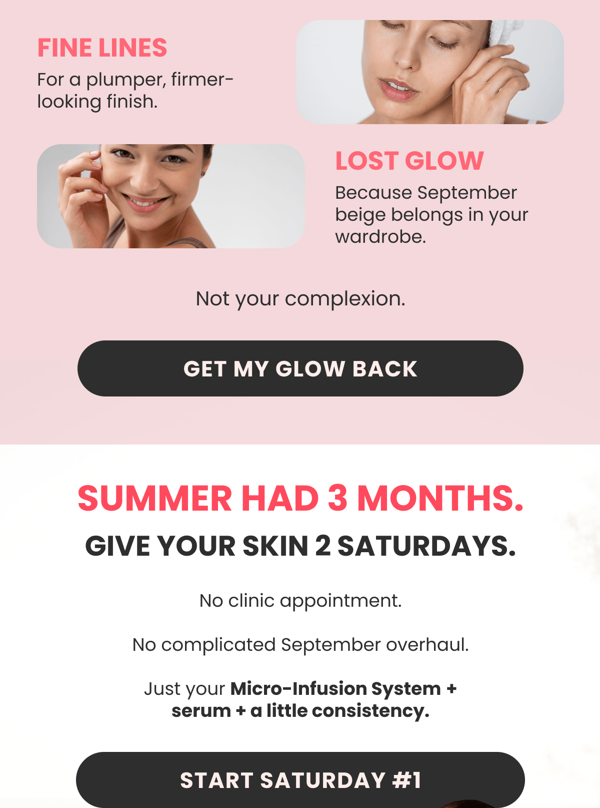 FINE LINES For a plumper, firmer-looking finish.