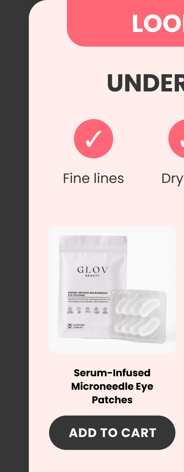 Serum-Infused Microneedle Eye Patches