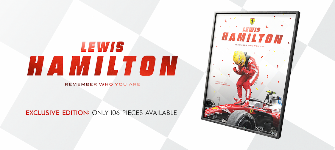 Scuderia Ferrari HP | Lewis Hamilton | Barcelona 2026 Victory | Exclusive Poster