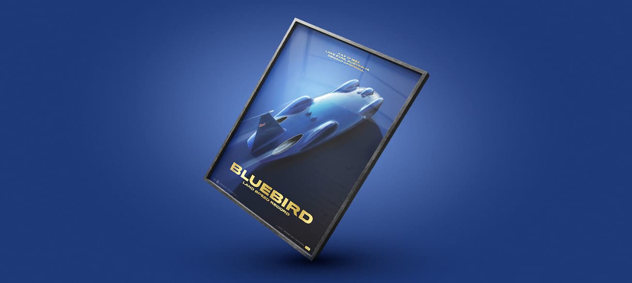 Bluebird | 1964 Donald Campbell | Collector's Edition Poster