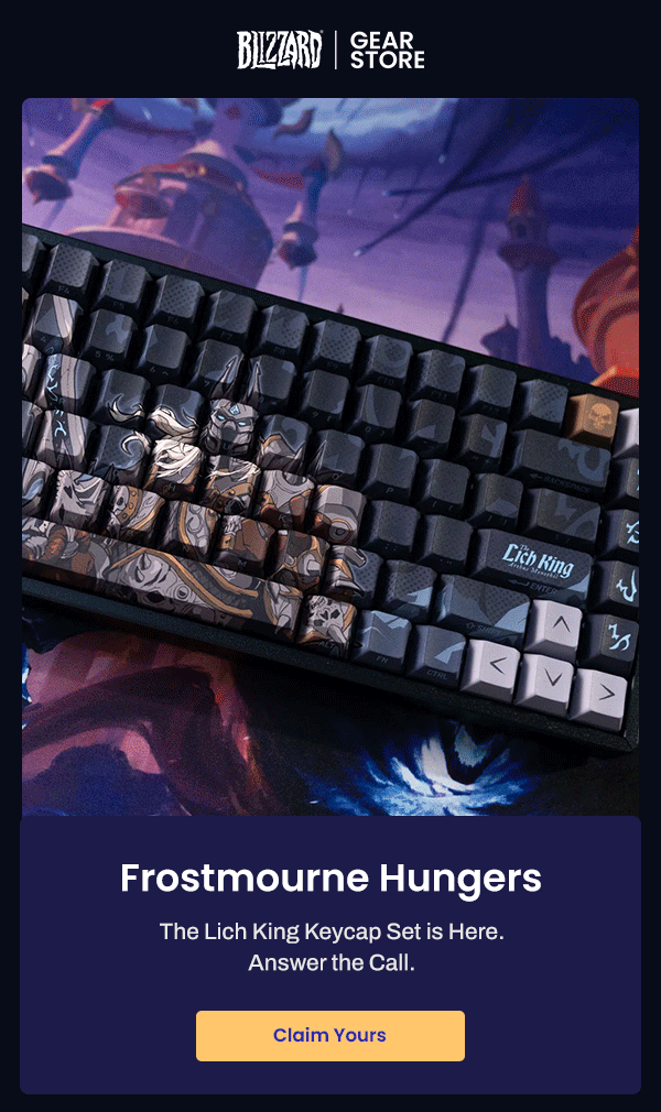 FROSTMOURNE HUNGERS | The Lich King Keycap Set is Here.  Answer the Call. | Claim Yours