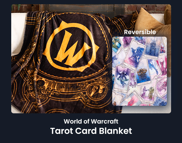 World of Warcraft Tarot Card Blanket