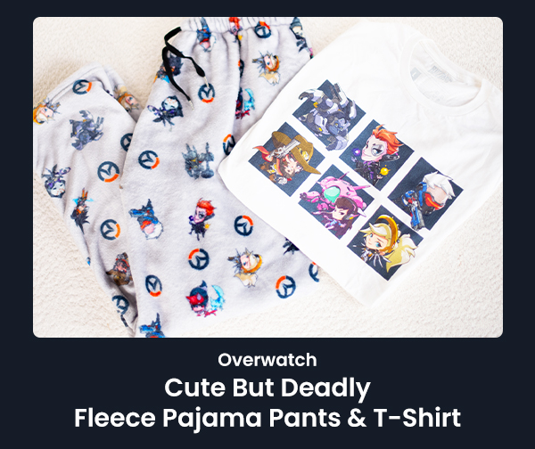 Overwatch Cute But Deadly Fleece Pajama Pants & T-Shirt
