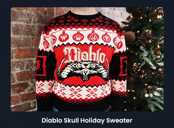 Diablo Skull Holiday Sweater 