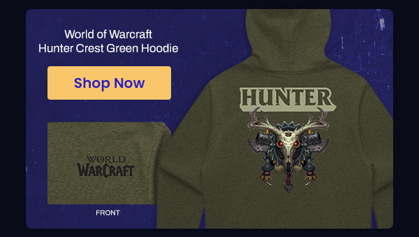 World of Warcraft Hunter Crest Green Hoodie