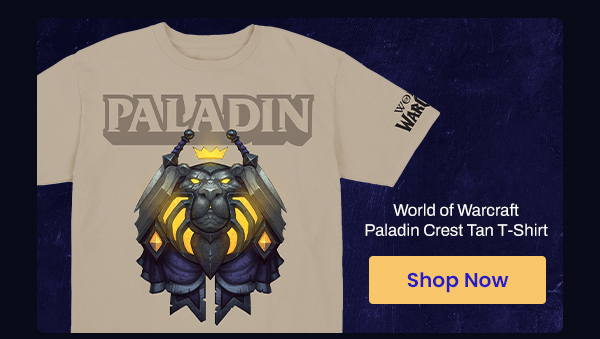 World of Warcraft Paladin Crest Ten T-Shirt | Shop Now
