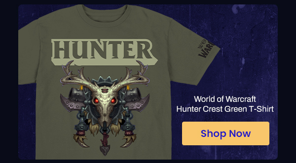 World of Warcraft Hunter Crest Green T-Shirt | Shop Now