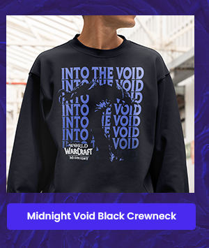 Midnight Void Black Crewneck