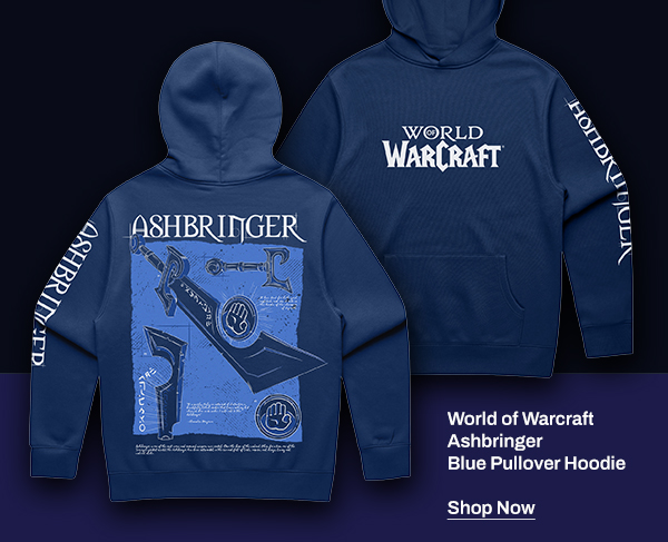 World of Warcraft Ashbringer Blue Pullover Hoodie | Shop Now
