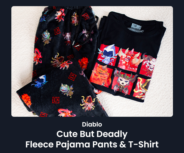 Diablo Cute But Deadly Fleece Pajama Pants & T-Shirt