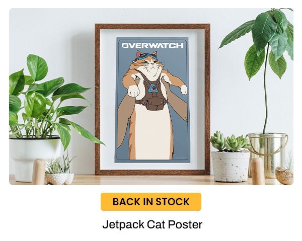 Jetpack Cat Poster Back in Stock