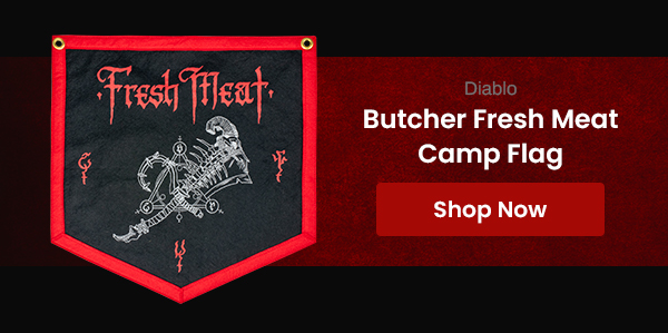 Diablo Butcher Fresh Meat Camp Flag | Shop Now
