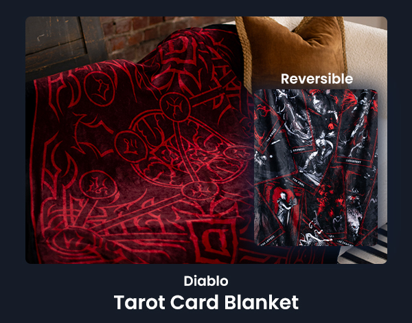 Diablo Tarot Card Blanket