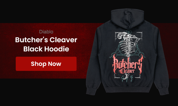 Diablo Butcher's Cleaver Black Hoodie  | Shop Now