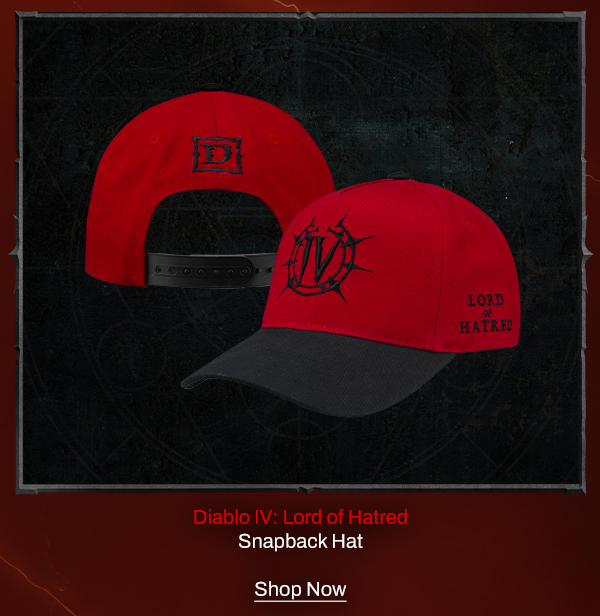 Diablo IV: Lord of Hatred Snapback Hat | Shop Now
