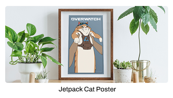 Jetpack Cat Poster