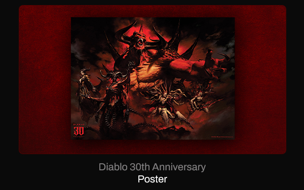 Diablo 30th Anniversary Poster