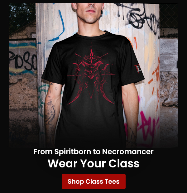 From Spiritborn to Necromancer | Wear Your Class | Shop Class Tees