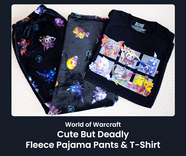 World of Warcraft Cute But Deadly Fleece Pajama Pants & T-Shirt