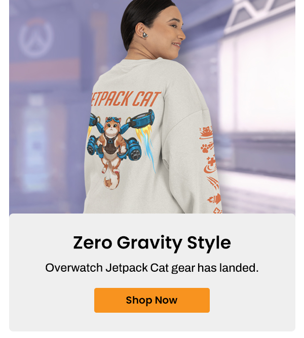 Zero Gravity Style Overwatch Jetpack Cat Gear Has Landed | Shop Now