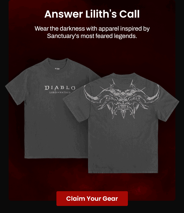 The Finest Sanctuary Has To Offer | Fan Favorite Diablo Apparel | Shop Now