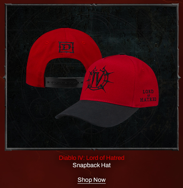 Diablo IV: Lord of Hatred Snapback Hat | Shop Now