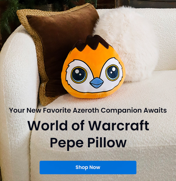 Your New Favorite Azeroth Companion Awaits | World of Warcraft Pepe Pillow | Shop Now