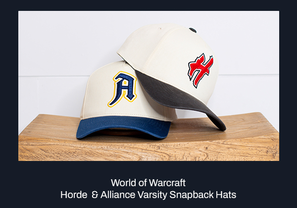 World of Warcraft Horde & Alliance Snapback Hats