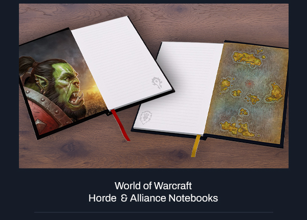 World of Warcraft Horde & Alliance Notebooks