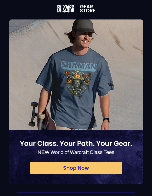 Blizzard Gear Store | From Warrior to Warlock Wear Your Class | Shop Now