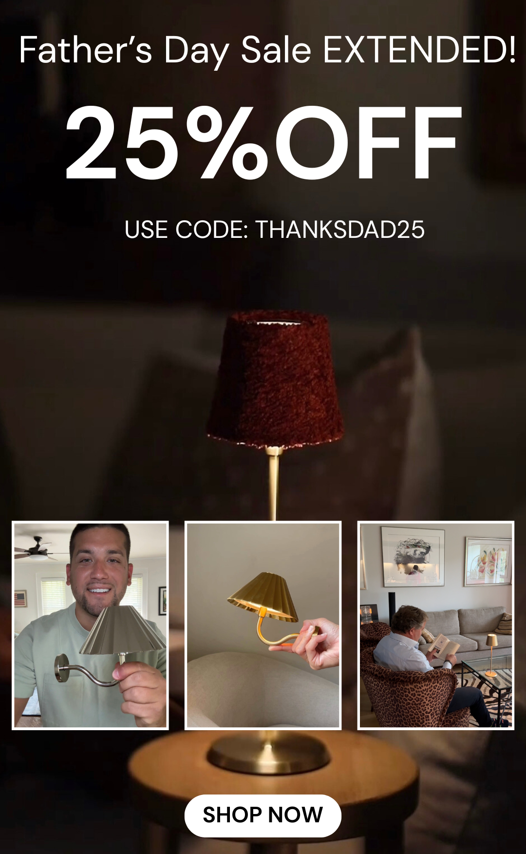 Father's Day Sale Extended 25% OFF SITEWIDE USE CODE: THANKSDAD20